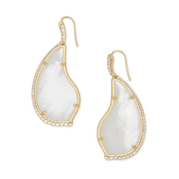 KENDRA SCOTT | Mother Of Pearl Drop Earrings - Picture 6 of 7